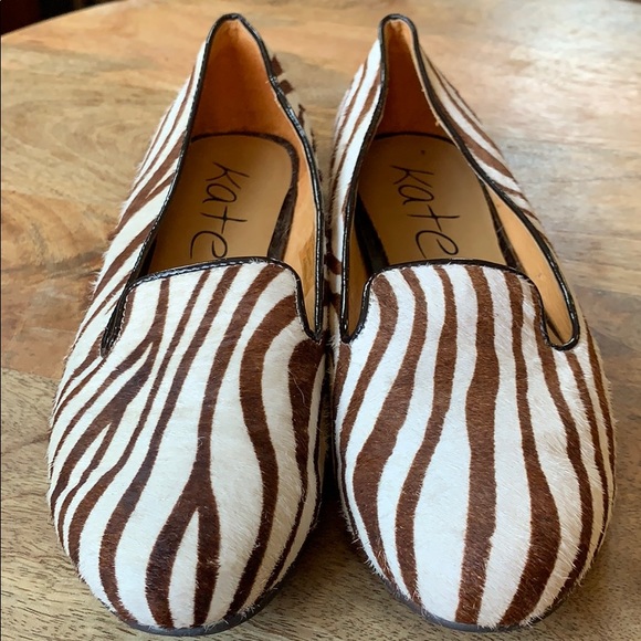 Kate and Mel leather animal print flats - Picture 2 of 5